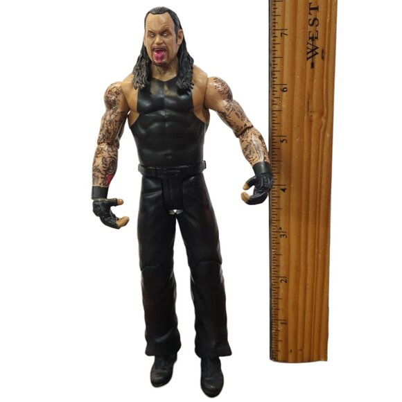 WWE The Undertaker Action Figure Wrestling 7.5" Wrestler Tongue Out 2011 Mattel - Picture 11 of 11